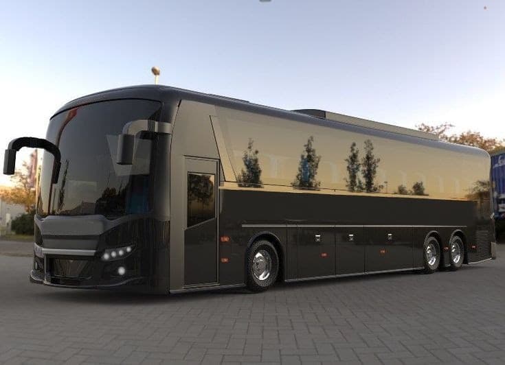 A MUVEH coach arranged for large group transportation